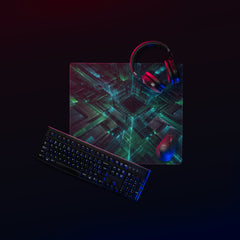 RELIEF PAD™ Circuit Quantique – Tapis Gaming 46 × 41 cm Effet 3D