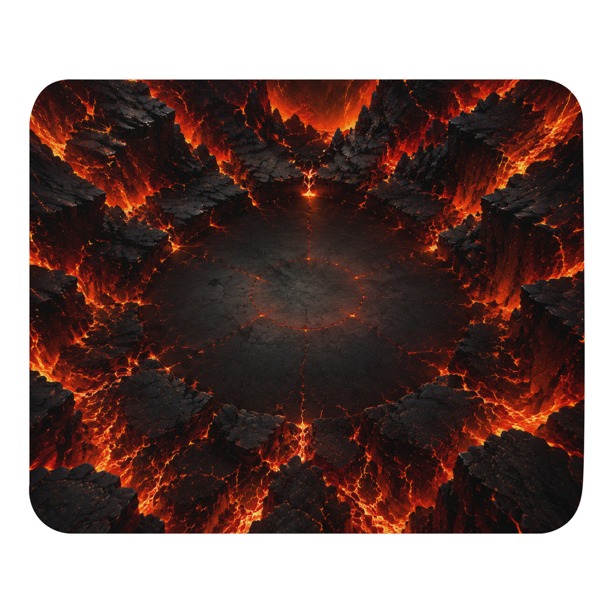 RELIEF PAD™ Cœur Magma – Tapis de Souris 22 × 18 cm Effet 3D