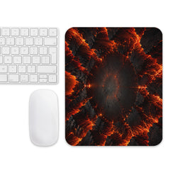 RELIEF PAD™ Cœur Magma – Tapis de Souris 22 × 18 cm Effet 3D